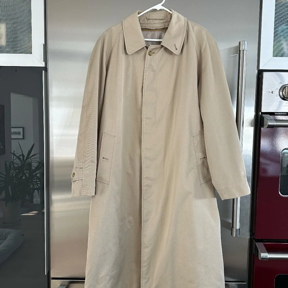 Original Burberry wool lined trench coat 44R - Picture 2 of 10